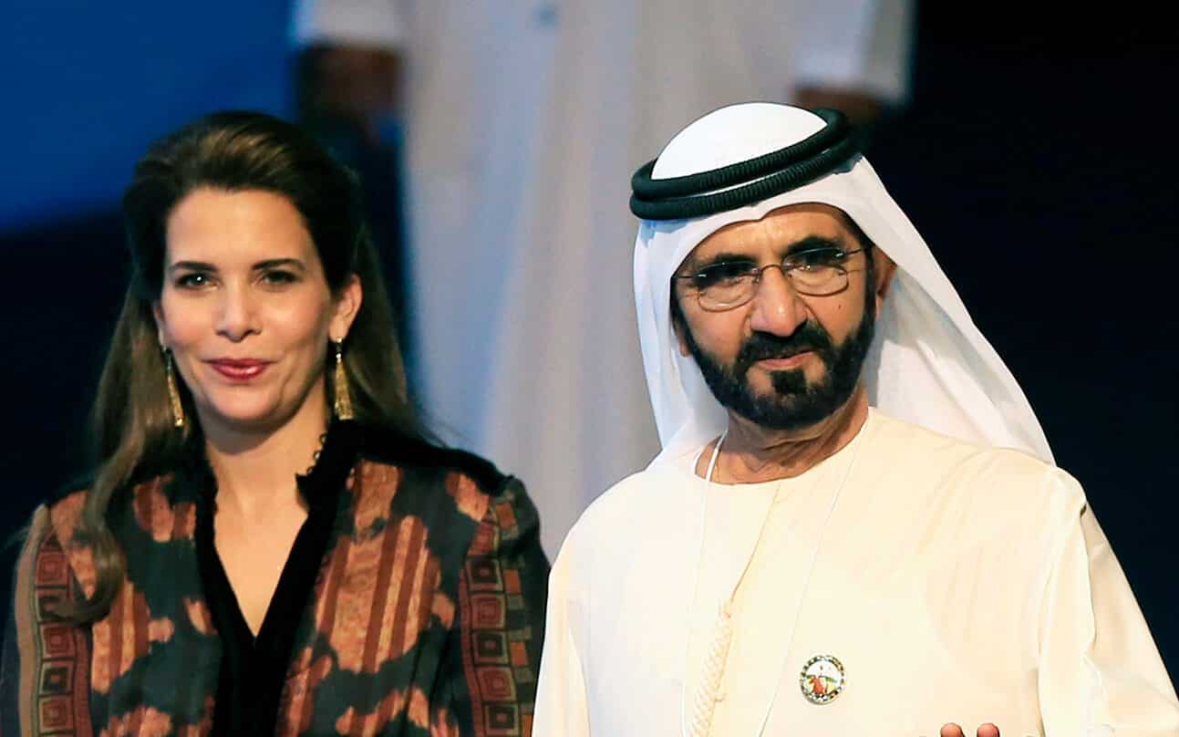 La princesa Haya junto al emir de Dubai, Mohamed bin Rashid al Maktoum, en sus tiempos felices.