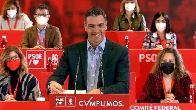 Pedro Sánchez comparece ante el Comité Federal del PSOE