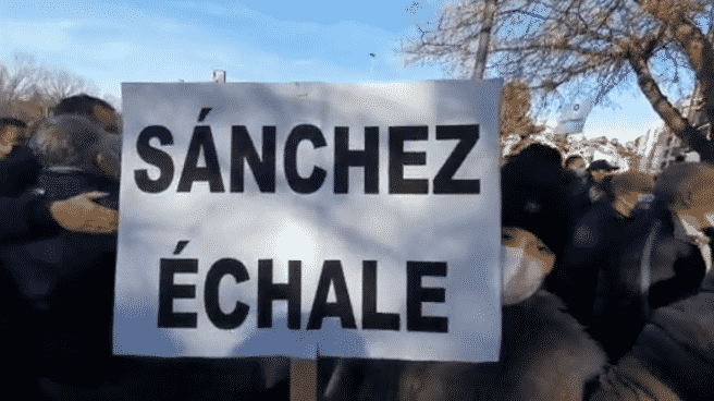 Protesta de los ganaderos en Palencia