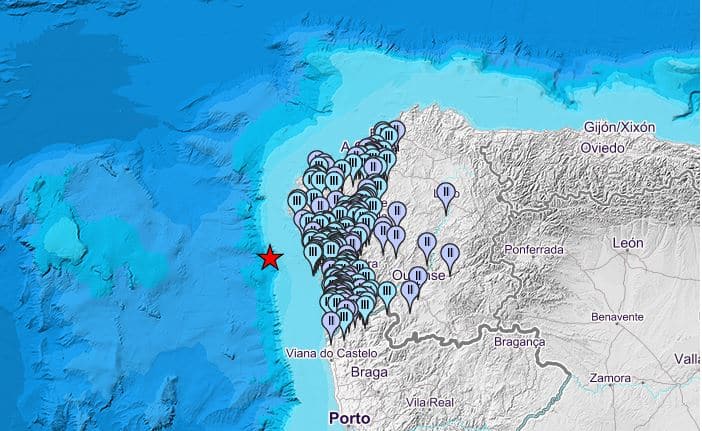 Un terremoto de 4,6 grados en el Atlántico sacude a media Galicia