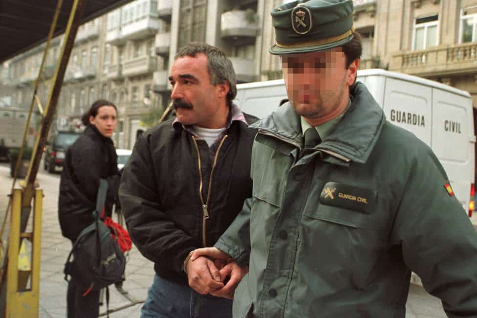 Sánchez Chacón tras ser detenido en el año 2001