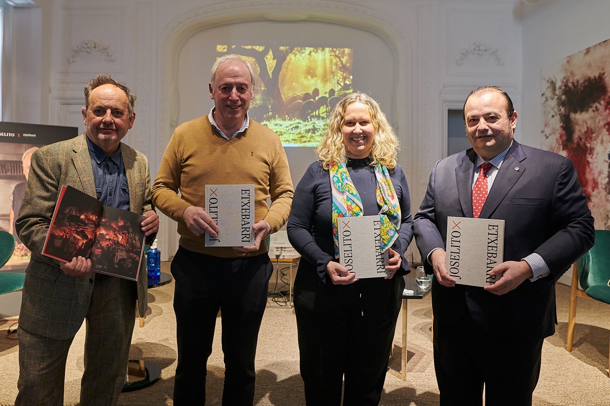 Luis de las Alas, Bittor Arguinzoniz, Marta Fernández y José Gómez.