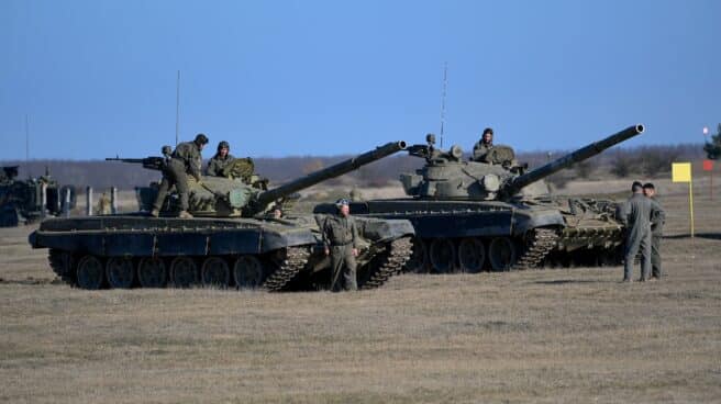 Hungarian troops at the Vay Adam training ground
