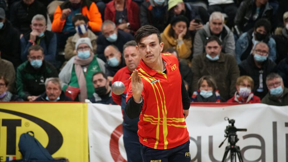 Imagen de un jugador español en el pasado mundial celebrado en Santa Susana.