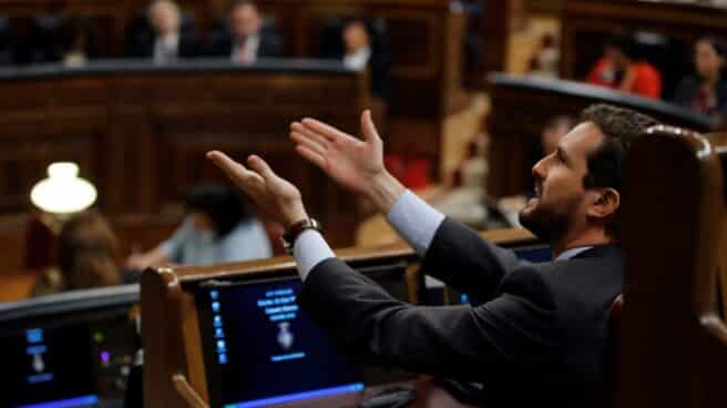 El presidente del PP, Pablo Casado