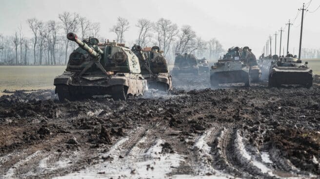 Blindados rusos en Rostov