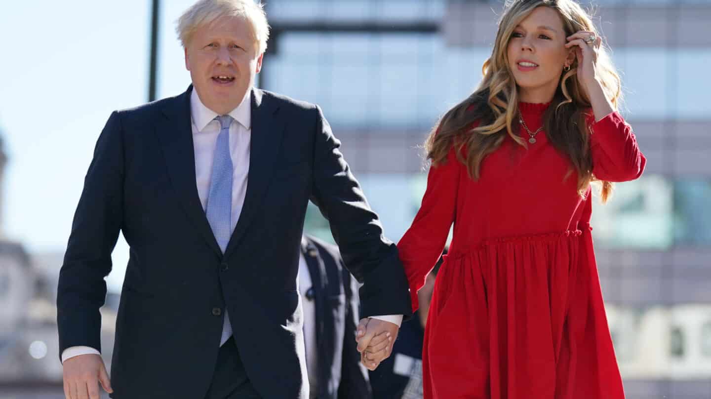 Boris Johnson y su esposa, Carrie, en el último congreso del Partido Conservador
