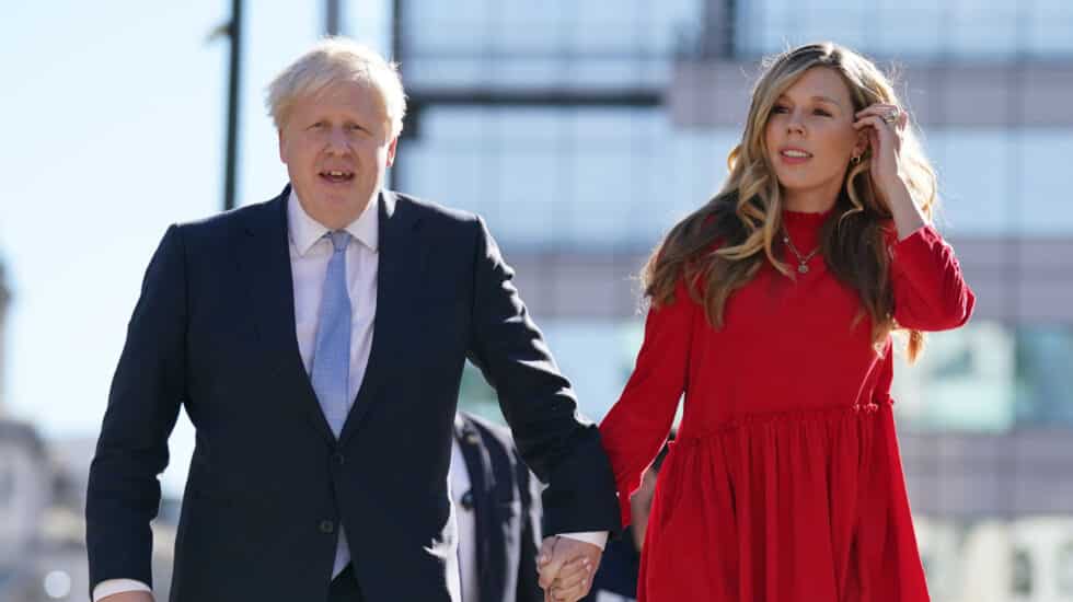 Boris Johnson y su esposa, Carrie, en el último congreso del Partido Conservador