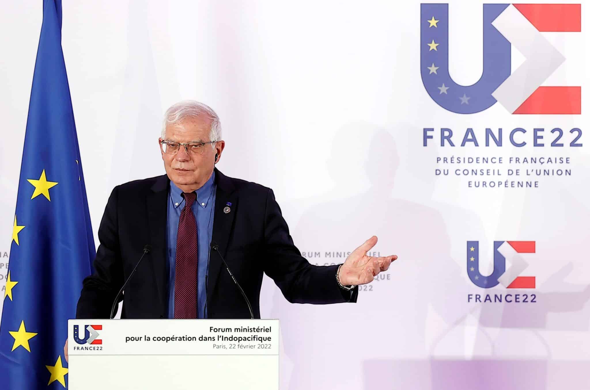El Alto Representante para la Política Exterior y de Seguridad de la UE, Josep Borrell, en París