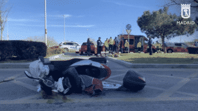 Grave un motorista tras chocar contra un turismo en Valdebebas (Madrid)