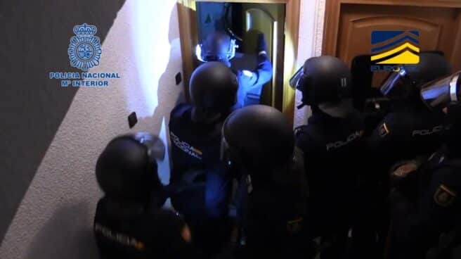 Actuación de la Policía Nacional durante la detención.