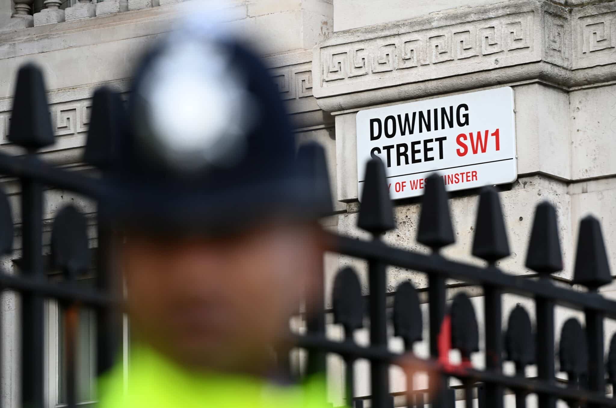 La Policía Metropolitana a las puertas de Downing Street