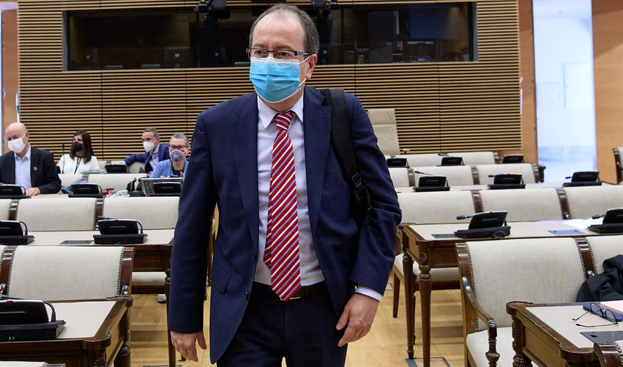 El presidente del Consejo de Transparencia, José Luis Rodríguez Álvarez, en el Congreso.