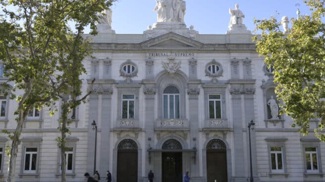 La fachada del Tribunal Supremo, a 15 de octubre de 2021, en Madrid (España).