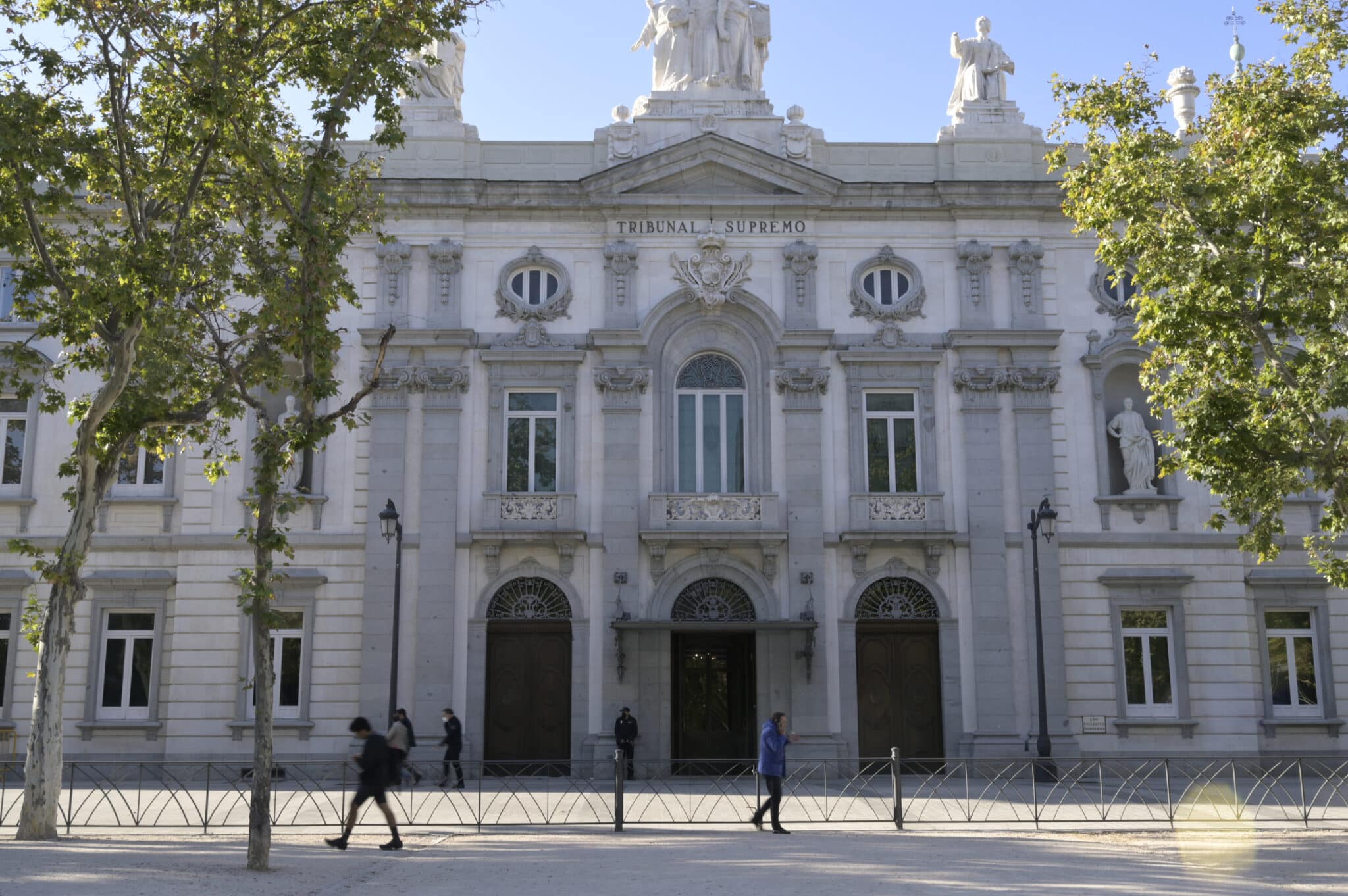 La fachada del Tribunal Supremo, a 15 de octubre de 2021, en Madrid (España).