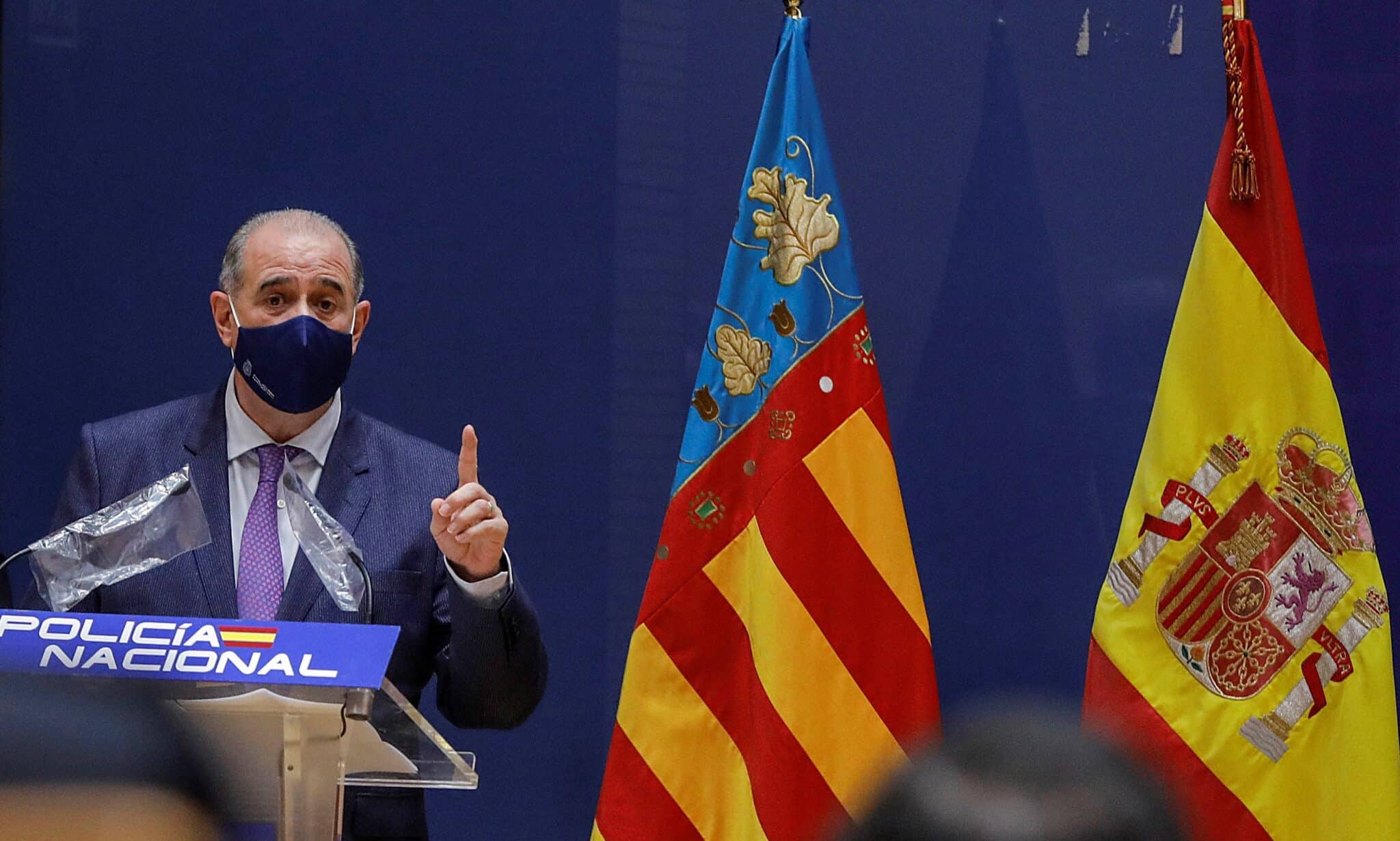 El director general de la Policía, Francisco Pardo Piqueras, en un acto oficial en la Comunidad Valenciana.