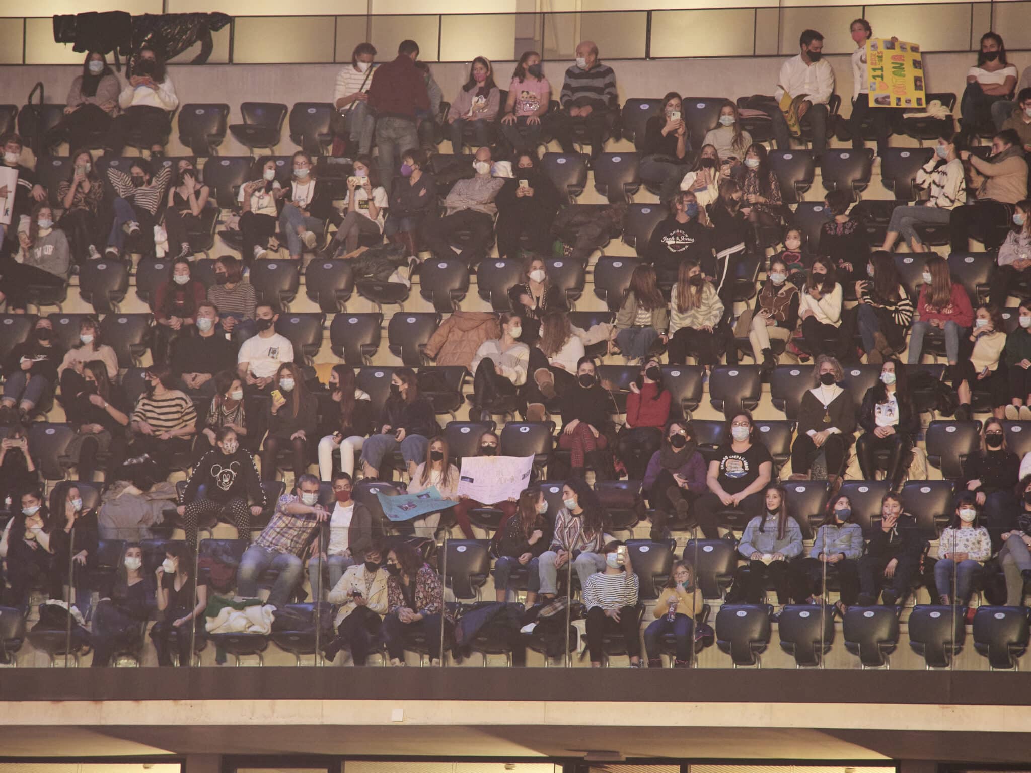 Espectadores en un concierto en Pamplona.