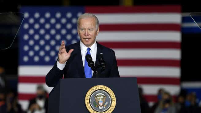 El presidente de EE. UU., Joe Biden, habla sobre la infraestructura durante un evento