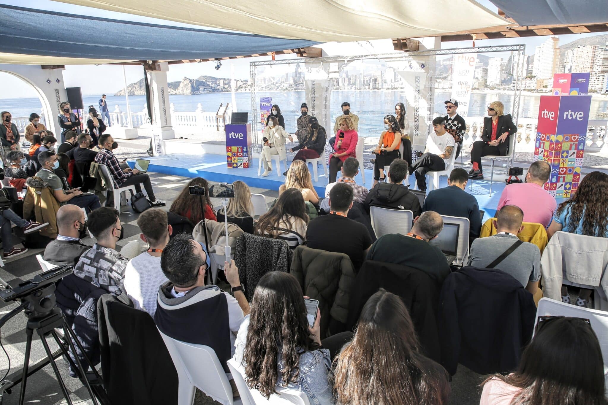 Rueda de prensa de los ochos finalistas de las dos semifinales del Benidorm Fest 2022