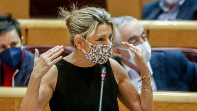 Yolanda Díaz, en el Senado.