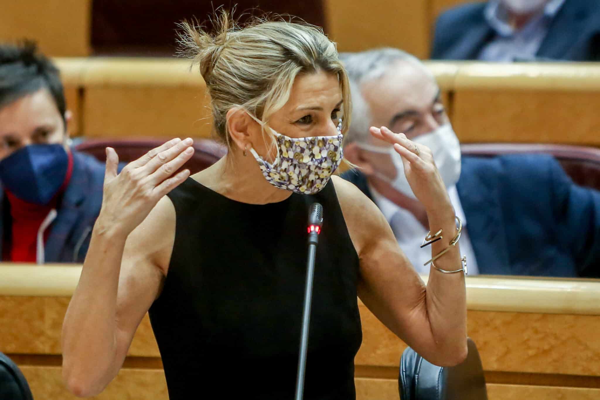 Yolanda Díaz, en el Senado.