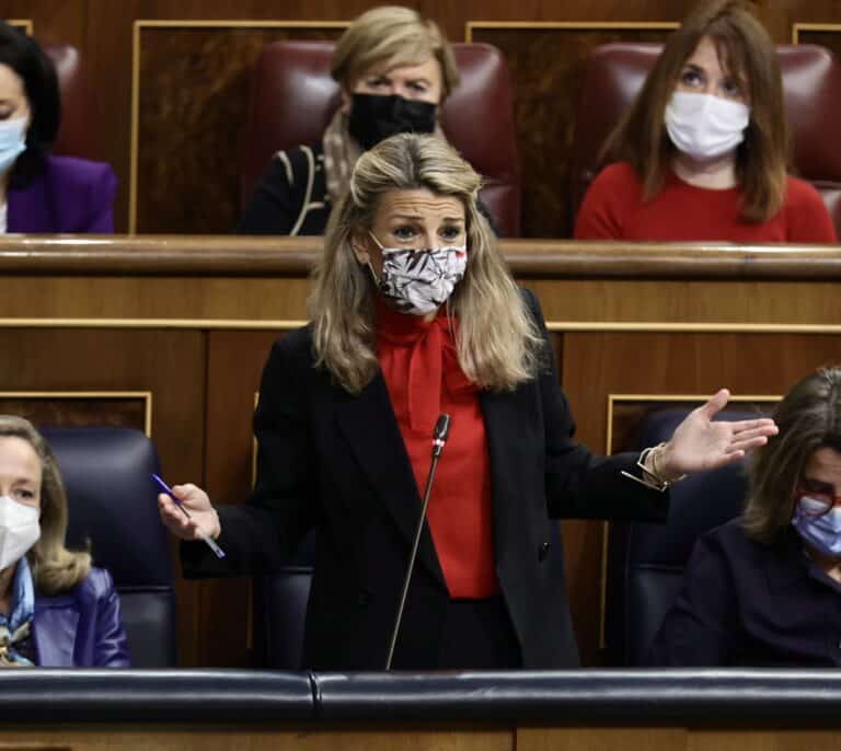 Yolanda Díaz pide al PP votar a favor de la reforma laboral "si no cambia nada" respecto a la de 2012