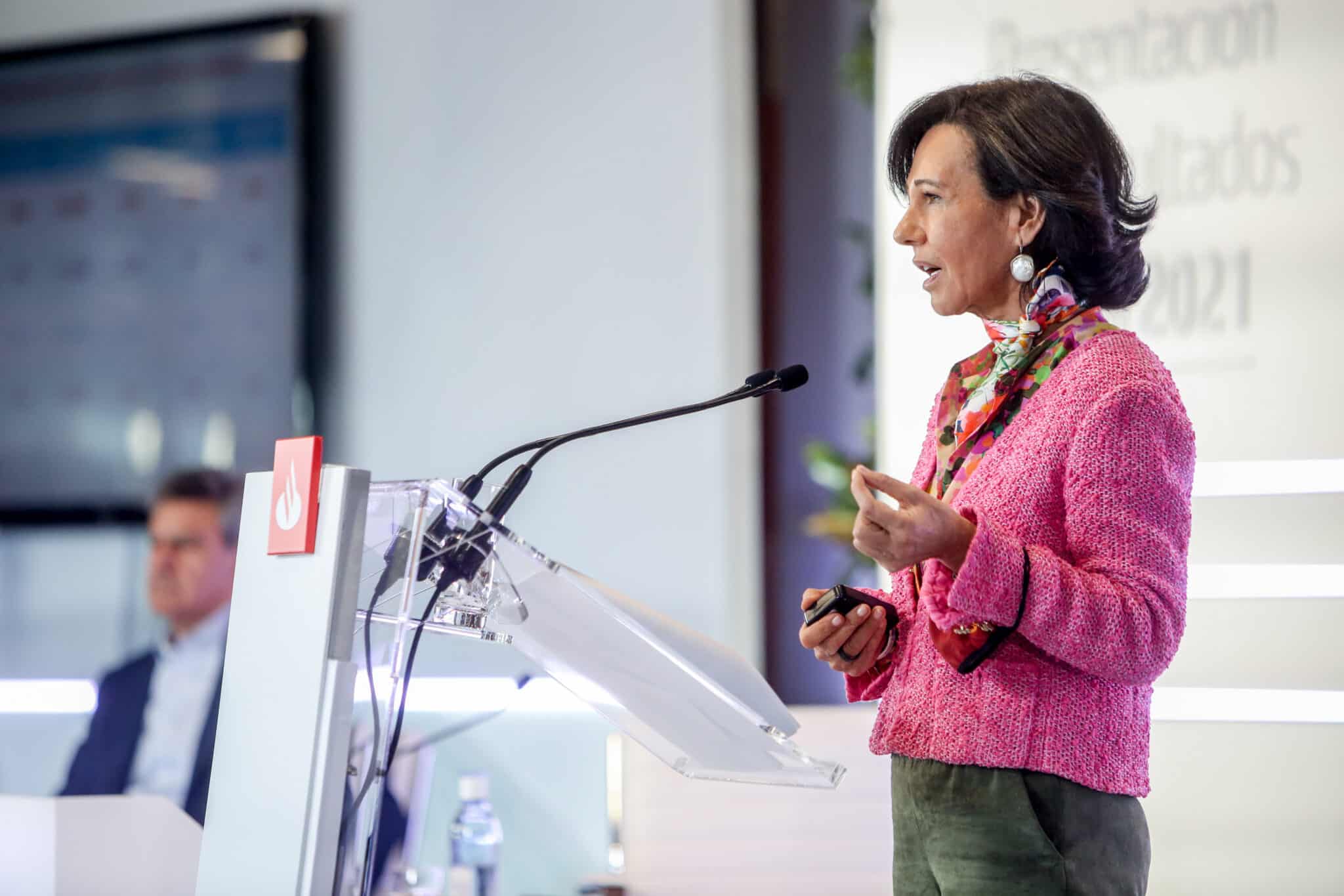Ana Botín, en la presentación de resultados del Grupo Santander.