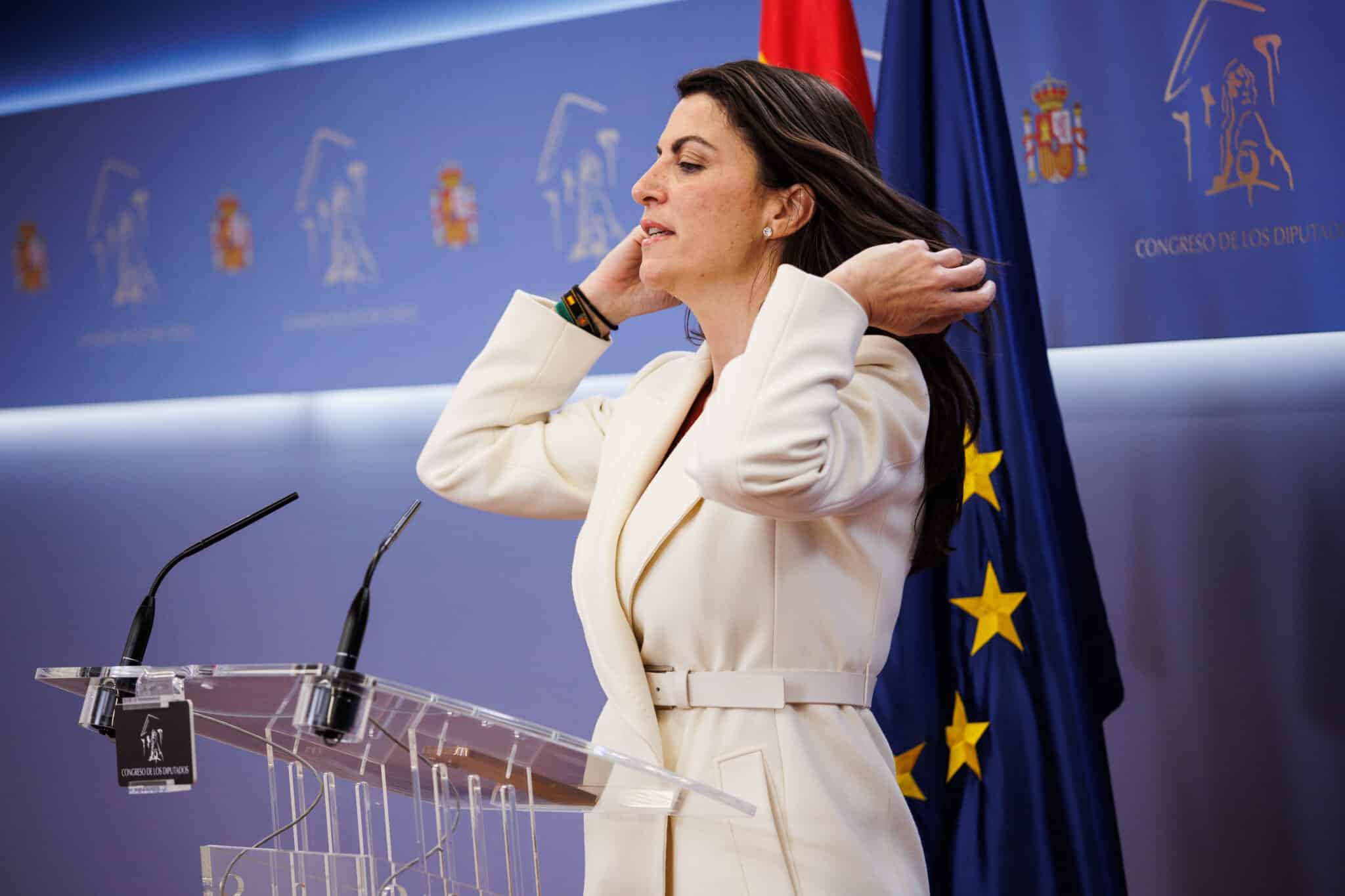 La secretaria general de Vox en el Congreso, Macarena Olona.