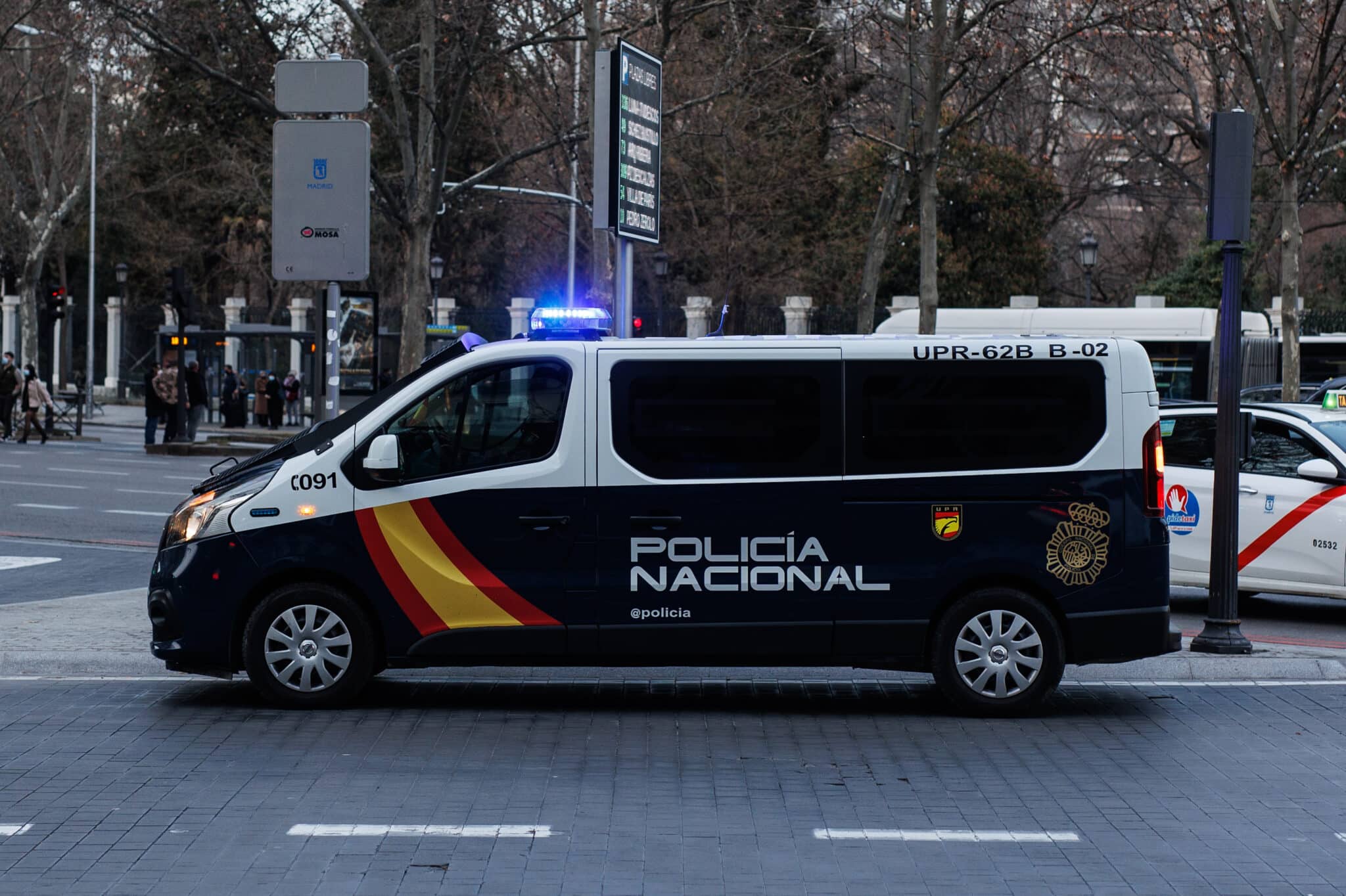 Un coche de Policía Nacional