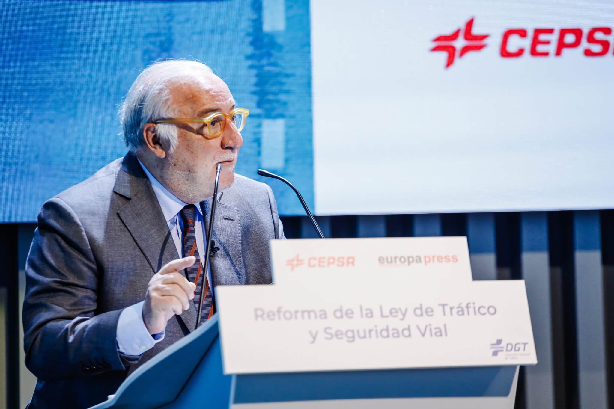 El director general de Tráfico, Pere Navarro, en el encuentro informativo ‘La nueva Ley de Tráfico’