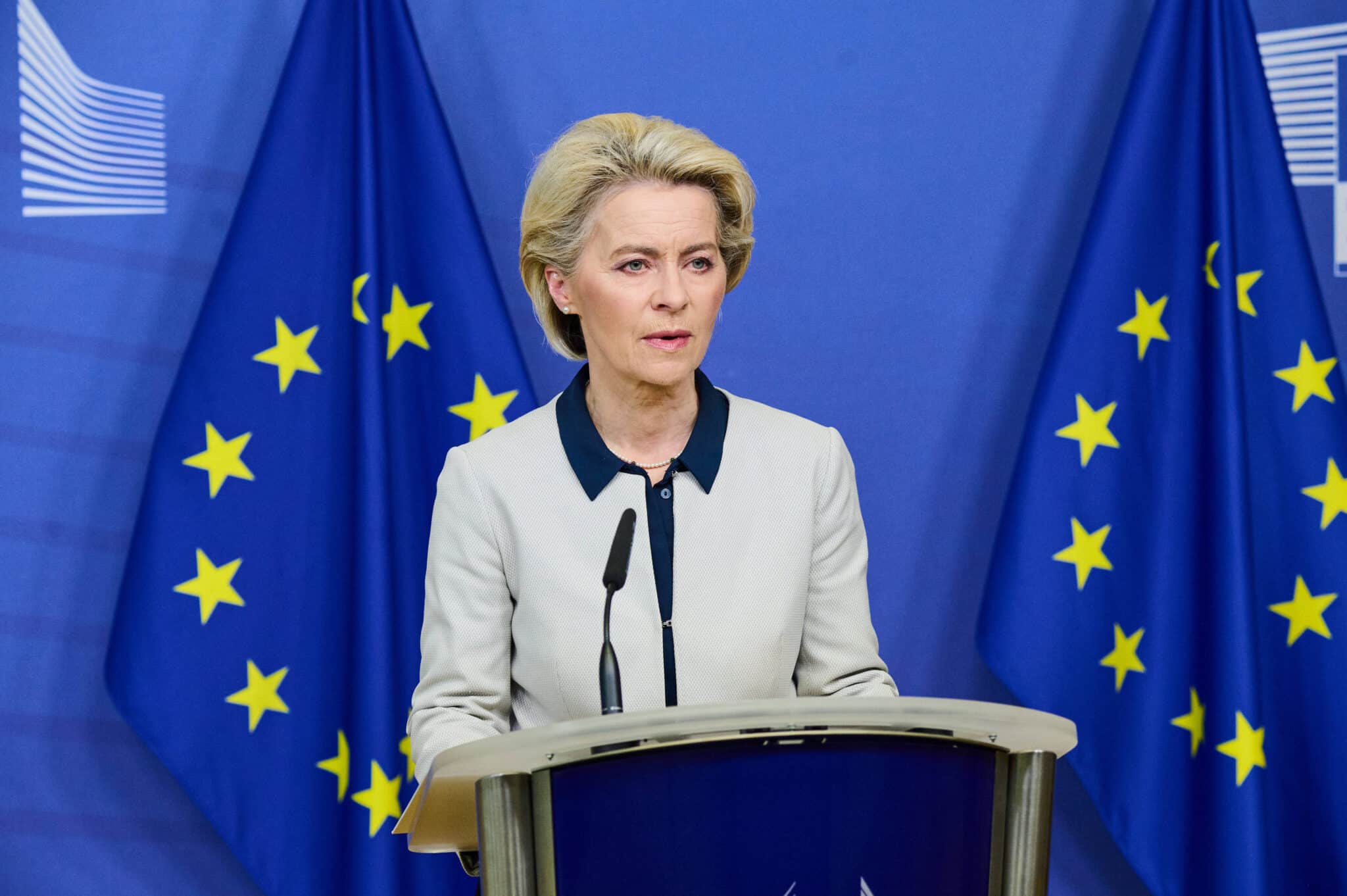 La presidenta de la Comisión Europea, Ursula Von der Leyen