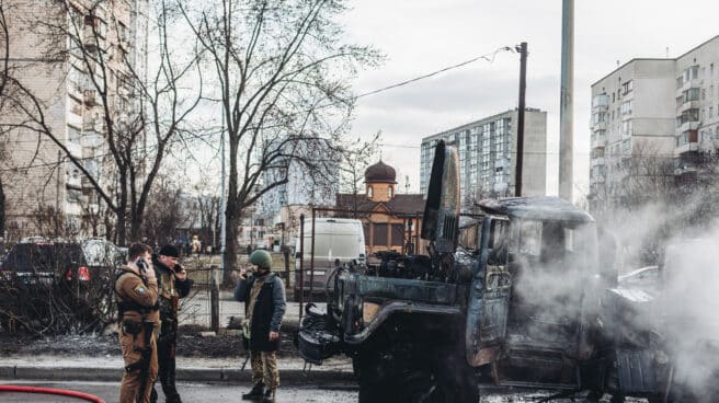 Las tropas rusas llegan a Kiev (Ucrania)