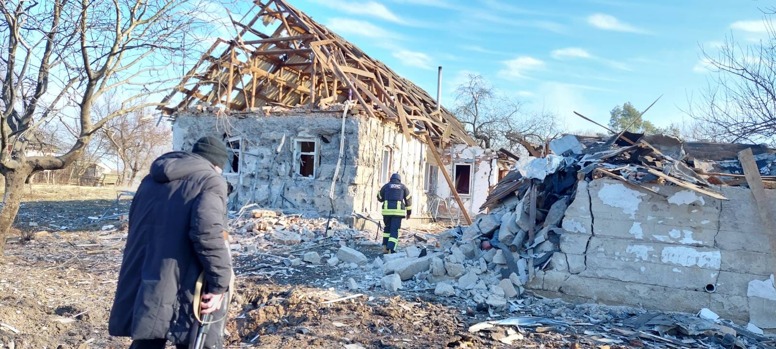 Bombardeo ruso en la localidad de Pavlivka, en la región de Odesa.