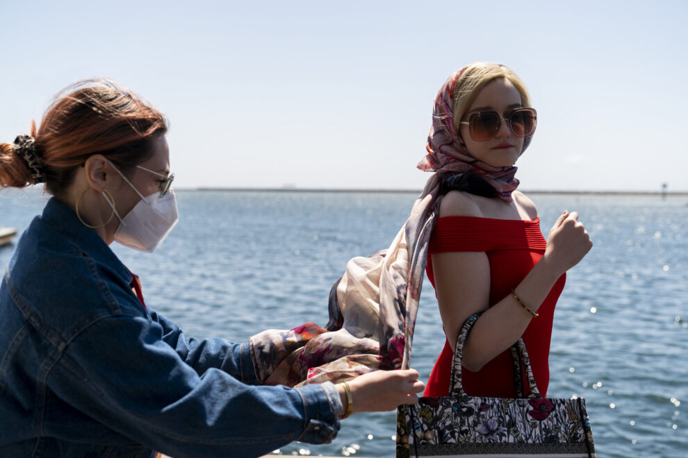 Escena del rodaje de '¿Quién es Anna?', al nueva serie de Netflix sobre una estafadora. 