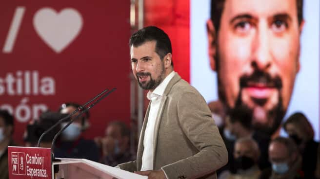 El candidato del PSOE a la Presidencia de la Junta, Luis Tudanca