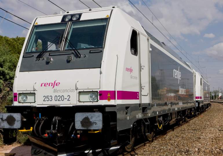 Locomotora de Renfe Mercancías.