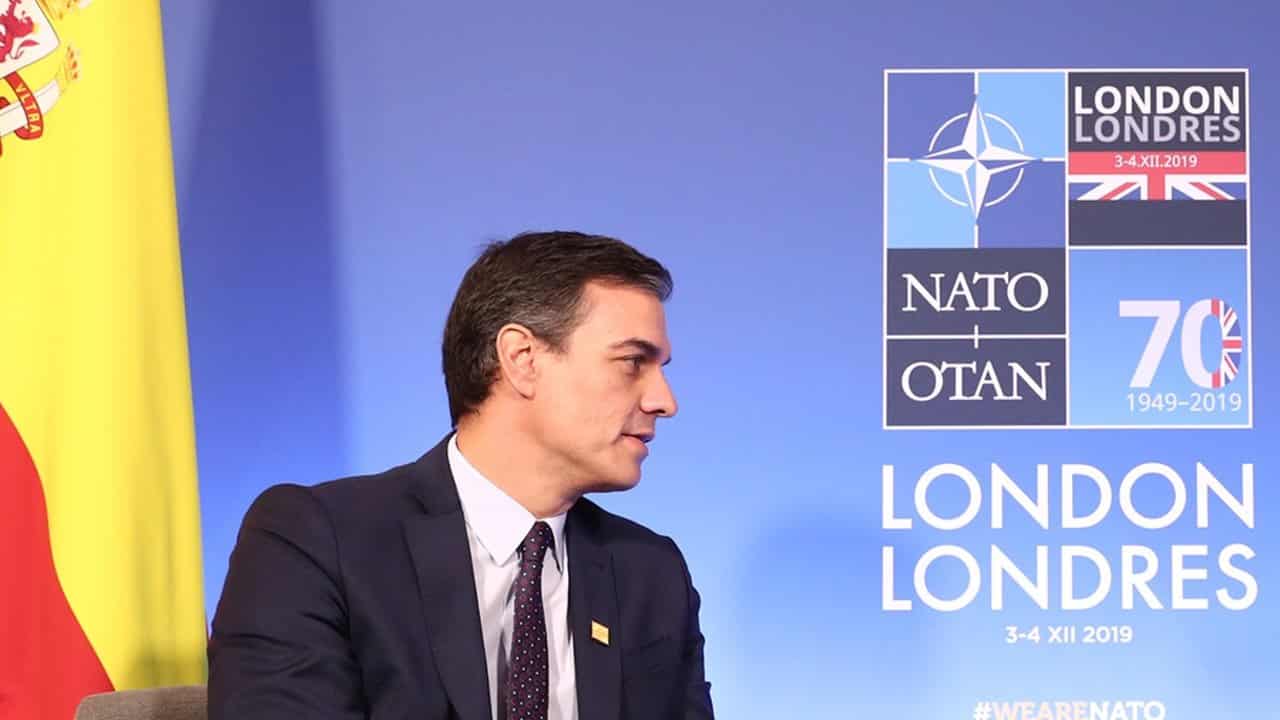 Pedro Sánchez, en una cumbre de la OTAN.