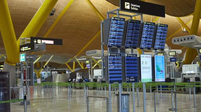 Imagen de la T4 del aeropuerto de Barajas (Madrid). Imagen de la T4 del aeropuerto de Barajas (Madrid).