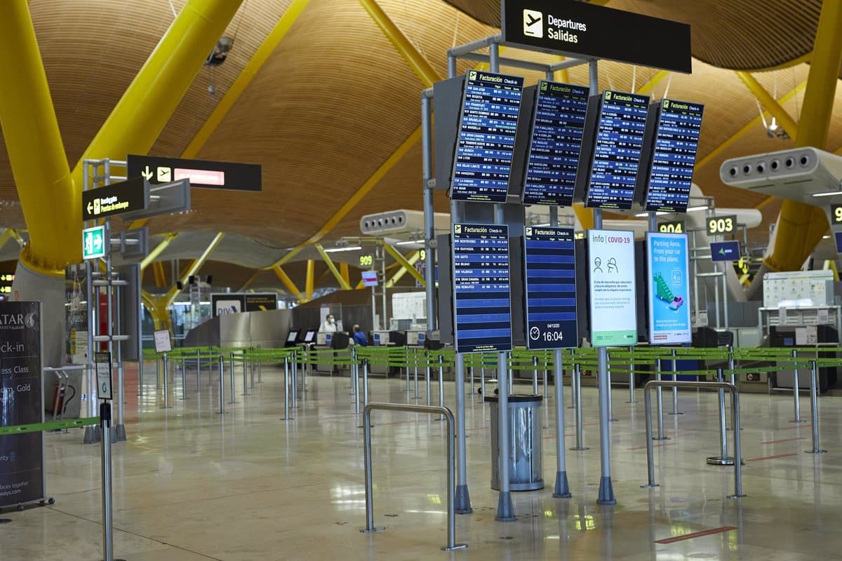 Imagen de la T4 del aeropuerto de Barajas (Madrid).