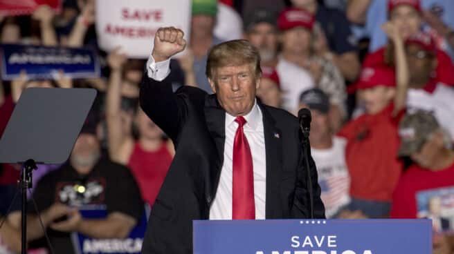 Mitin de Donald Trump en Iowa Donald Trump, ex presidente de EEUU, en un mitin en Iowa