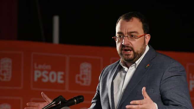 El presidente de Asturias, Adrián Barbón, en un acto de campaña del PSOE en Castilla y León.