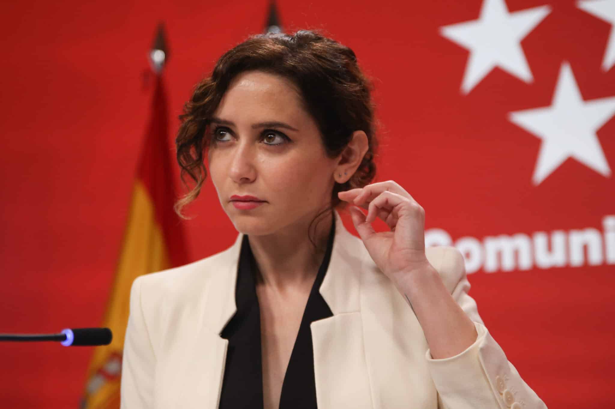 La presidenta de la Comunidad de Madrid, Isabel Díaz Ayuso