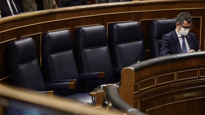 Félix Bolaños, este jueves en el Congreso