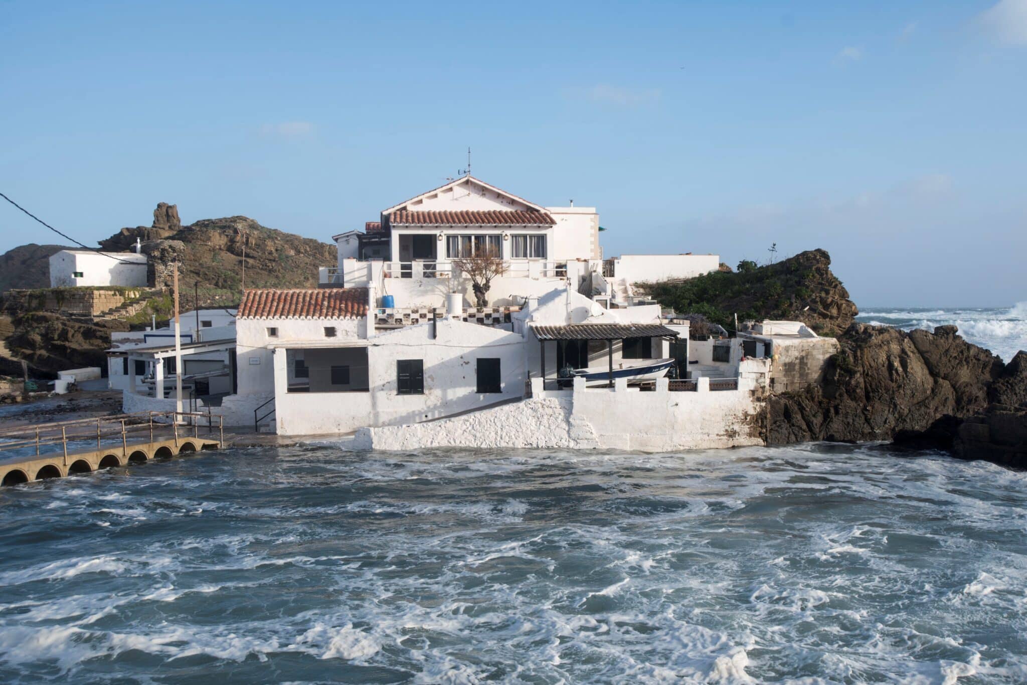 Temporal en Menorca.