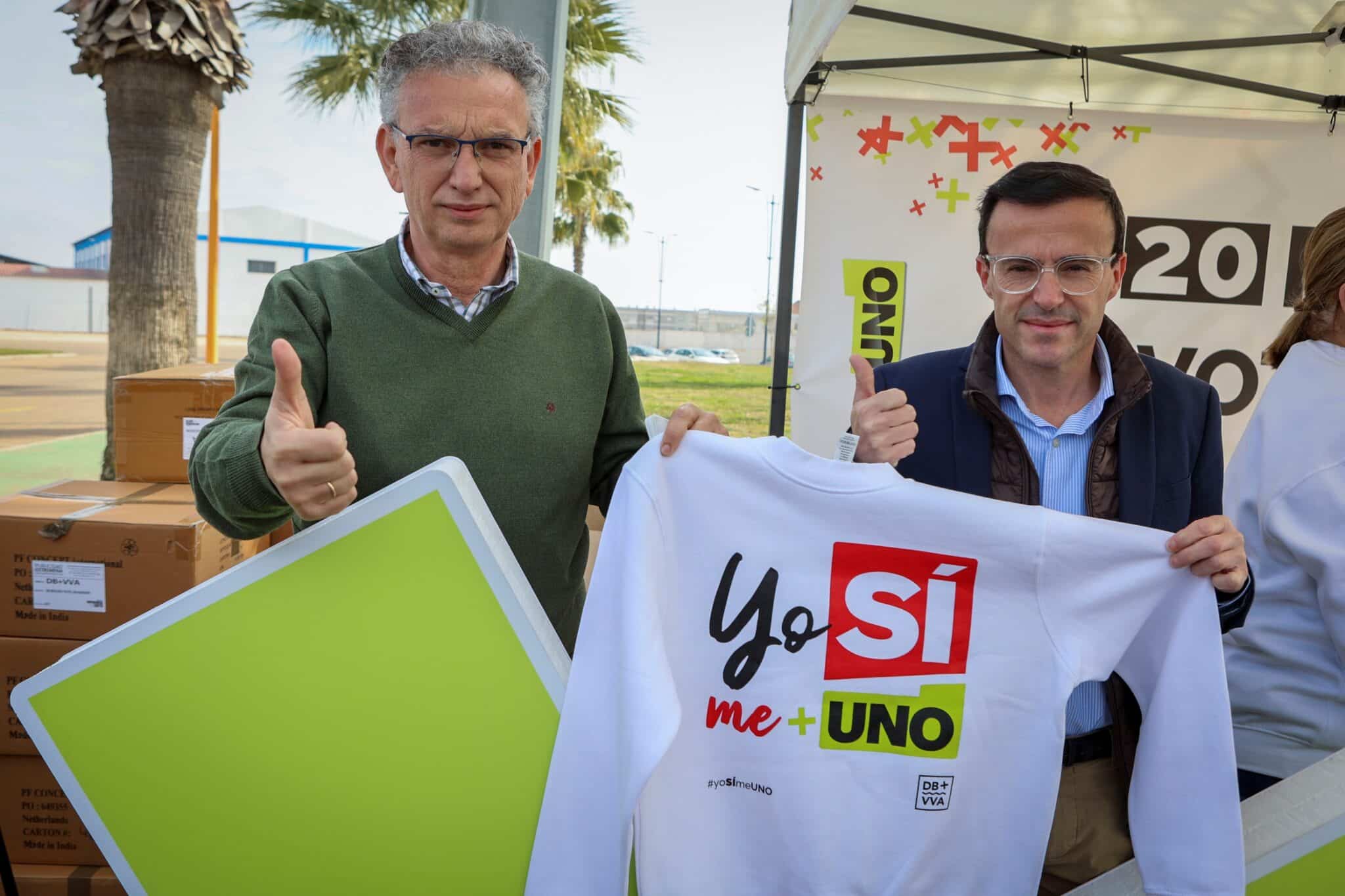 Los alcaldes de Don Benito y Villanueva de la Serena, José Luis Quintana y Miguel Ángel Gallardo.