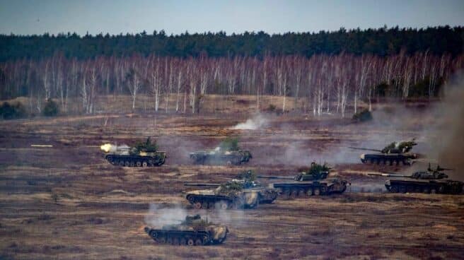 Fuerzas rusas y bielorrusas en maniobras conjuntas Ejercicios militares de tropas rusas