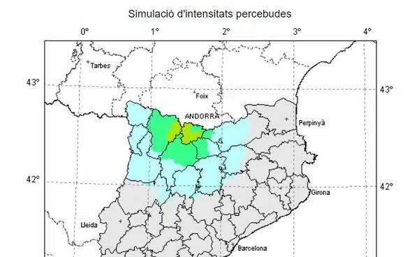 Un seísmo registrado de madrugada en el Pirineo, sentido en Lleida y Andorra