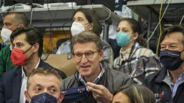 Feijóo con estampita de Rajoy