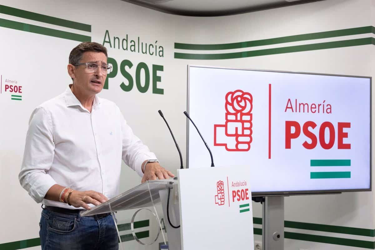El secretario provincial del PSOE de Almería y parlamentario andaluz, José Luis Sánchez Teruel.