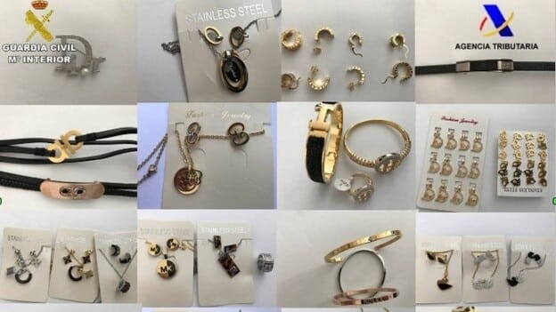 Incautan 3.000 falsificaciones de joyas de lujo en el puerto de Alicante